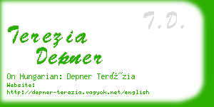 terezia depner business card